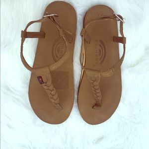 Rainbow sandals ankle strap size S